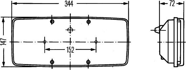 HELLA 2SD 003 167-021 - Задній ліхтар autozip.com.ua