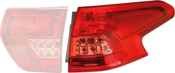 HELLA 2SD 354 823-021 - Задній ліхтар autozip.com.ua