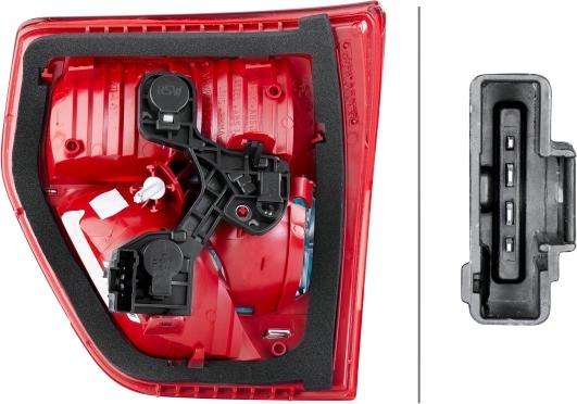 HELLA 2TZ 354 823-031 - Задній ліхтар autozip.com.ua