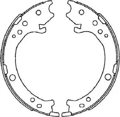 HELLA PAGID 8DA 355 050-841 - Комплект гальм, ручник, парковка autozip.com.ua