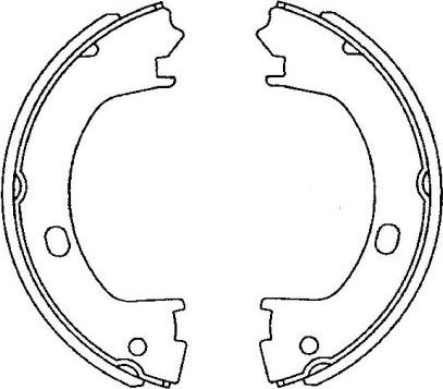 HELLA PAGID 8DA 355 050-831 - Комплект гальм, ручник, парковка autozip.com.ua