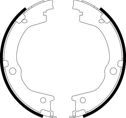 HELLA PAGID 8DA 355 051-111 - Комплект гальм, ручник, парковка autozip.com.ua