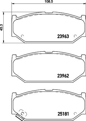 HELLA PAGID 8DB 355 045-571 - Гальмівні колодки, дискові гальма autozip.com.ua