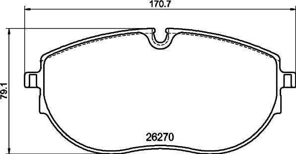 HELLA PAGID 8DB 355 040-891 - Гальмівні колодки, дискові гальма autozip.com.ua