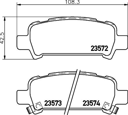 HELLA PAGID 8DB 355 009-401 - Гальмівні колодки, дискові гальма autozip.com.ua