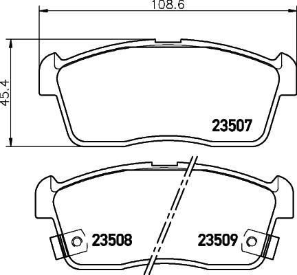 HELLA PAGID 8DB 355 009-631 - Гальмівні колодки, дискові гальма autozip.com.ua