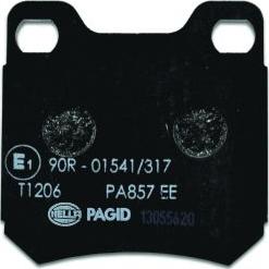 HELLA PAGID 8DB 355 009-041 - Гальмівні колодки, дискові гальма autozip.com.ua