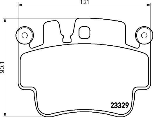 HELLA PAGID 8DB 355 043-141 - Гальмівні колодки, дискові гальма autozip.com.ua