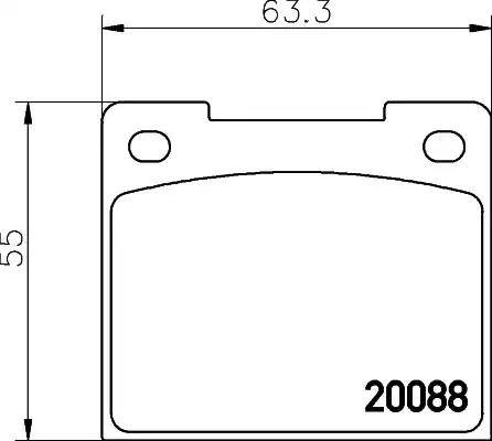 HELLA PAGID 8DB 355 005-971 - Гальмівні колодки, дискові гальма autozip.com.ua