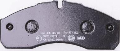 HELLA PAGID 8DB 355 005-401 - Гальмівні колодки, дискові гальма autozip.com.ua