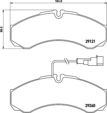 HELLA PAGID 8DB 355 005-431 - Гальмівні колодки, дискові гальма autozip.com.ua