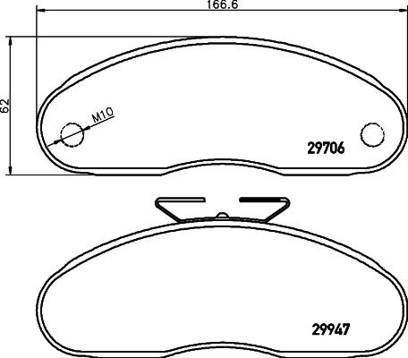 HELLA PAGID 8DB 355 005-321 - Гальмівні колодки, дискові гальма autozip.com.ua