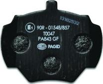 HELLA PAGID 8DB 355 005-791 - Гальмівні колодки, дискові гальма autozip.com.ua