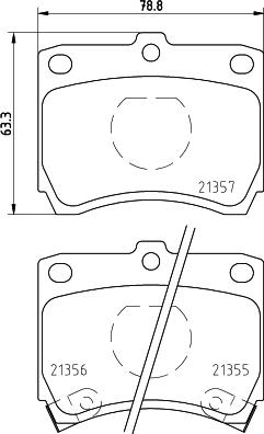 HELLA PAGID 8DB 355 005-741 - Гальмівні колодки, дискові гальма autozip.com.ua