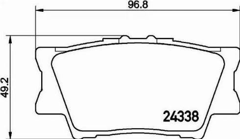 Honda NHC-1254 - Гальмівні колодки, дискові гальма autozip.com.ua
