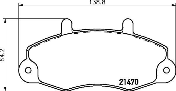 HELLA PAGID 8DB 355 006-391 - Гальмівні колодки, дискові гальма autozip.com.ua