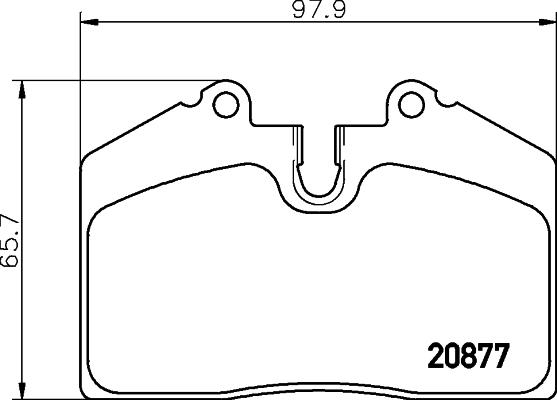 HELLA PAGID 8DB 355 006-351 - Гальмівні колодки, дискові гальма autozip.com.ua