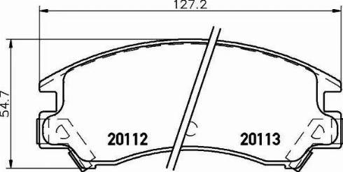 HELLA PAGID 8DB 355 006-331 - Гальмівні колодки, дискові гальма autozip.com.ua