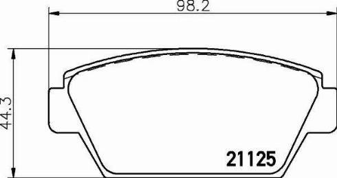 HELLA PAGID 8DB 355 006-231 - Гальмівні колодки, дискові гальма autozip.com.ua