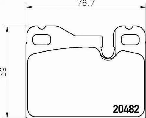 HELLA PAGID 8DB 355 008-131 - Гальмівні колодки, дискові гальма autozip.com.ua