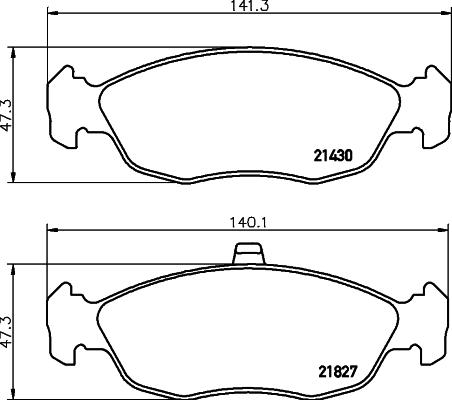 HELLA PAGID 8DB 355 008-291 - Гальмівні колодки, дискові гальма autozip.com.ua