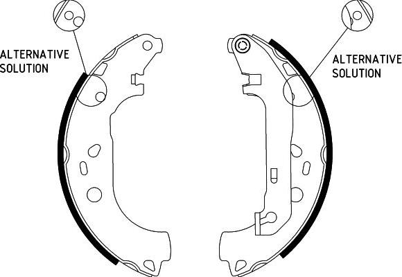 HELLA PAGID 8DB 355 002-921 - Комплект гальм, барабанний механізм autozip.com.ua