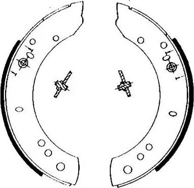 HELLA PAGID 8DB 355 002-081 - Комплект гальм, барабанний механізм autozip.com.ua