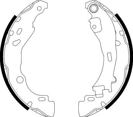 HELLA PAGID 8DB 355 002-751 - Комплект гальм, барабанний механізм autozip.com.ua