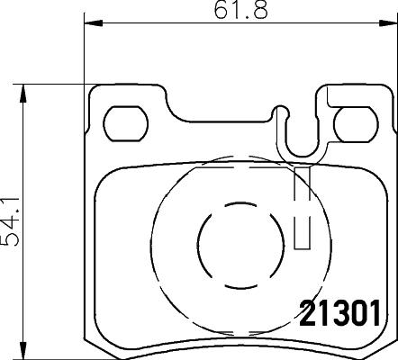 HELLA PAGID 8DB 355 007-671 - Гальмівні колодки, дискові гальма autozip.com.ua