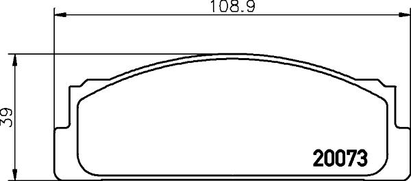 HELLA PAGID 8DB 355 007-111 - Гальмівні колодки, дискові гальма autozip.com.ua