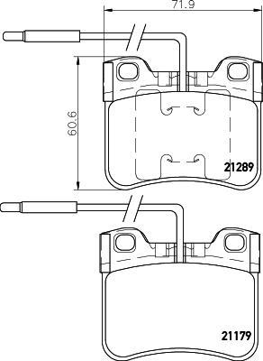 HELLA PAGID 8DB 355 007-811 - Гальмівні колодки, дискові гальма autozip.com.ua