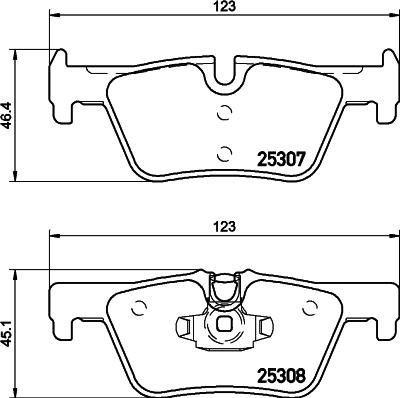 HELLA PAGID 8DB 355 019-971 - Гальмівні колодки, дискові гальма autozip.com.ua