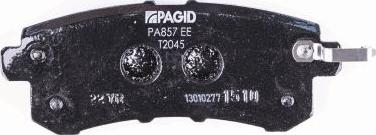 HELLA PAGID 8DB 355 019-541 - Гальмівні колодки, дискові гальма autozip.com.ua