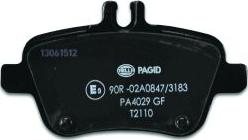 HELLA PAGID 8DB 355 019-641 - Гальмівні колодки, дискові гальма autozip.com.ua