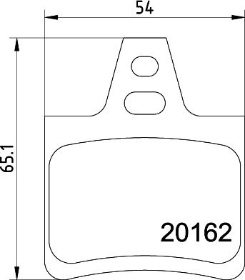 HELLA PAGID 8DB 355 019-011 - Гальмівні колодки, дискові гальма autozip.com.ua