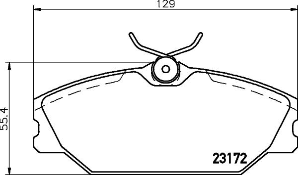 HELLA PAGID 8DB 355 019-391 - Гальмівні колодки, дискові гальма autozip.com.ua