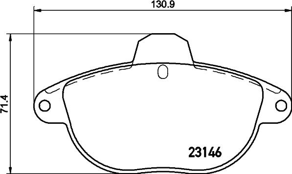 HELLA PAGID 8DB 355 019-281 - Гальмівні колодки, дискові гальма autozip.com.ua