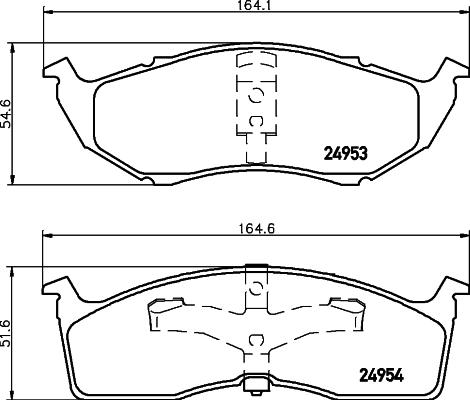 HELLA PAGID 8DB 355 014-971 - Гальмівні колодки, дискові гальма autozip.com.ua