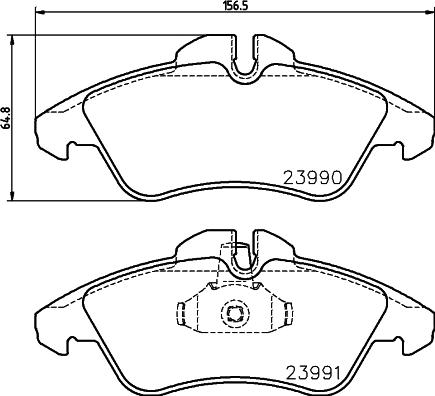 HELLA PAGID 8DB 355 030-761 - Гальмівні колодки, дискові гальма autozip.com.ua