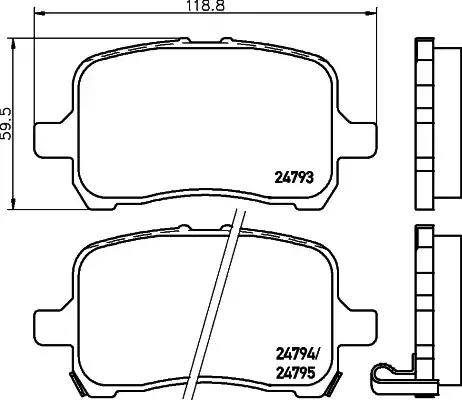 Sangsin Brake SP1669 - Гальмівні колодки, дискові гальма autozip.com.ua
