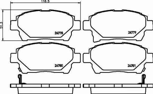 BOSCH 986494333 - Гальмівні колодки, дискові гальма autozip.com.ua