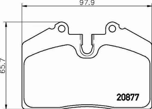 HELLA PAGID 8DB 355 016-301 - Гальмівні колодки, дискові гальма autozip.com.ua