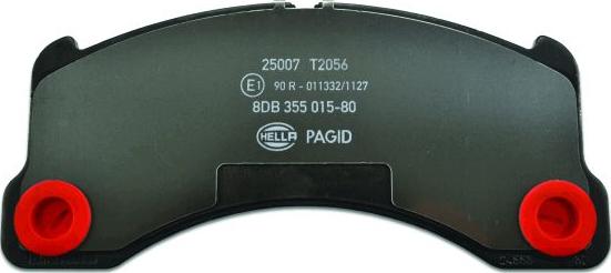 HELLA PAGID 8DB 355 015-801 - Гальмівні колодки дискові перед. VW Touareg 02- Porsche Cayenne 02- autozip.com.ua