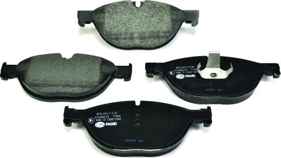 HELLA PAGID 8DB 355 015-251 - Гальмівні колодки перед. BMW 5 F10 10- autozip.com.ua