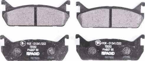 HELLA 8DB 355 016-601 - Гальмівні колодки, дискові гальма autozip.com.ua