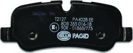 HELLA PAGID 8DB 355 016-181 - Гальмівні колодки, дискові гальма autozip.com.ua