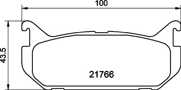 HELLA PAGID 8DB 355 016-711 - Гальмівні колодки, дискові гальма autozip.com.ua