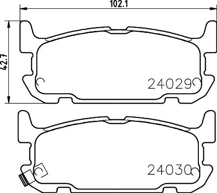 HELLA PAGID 8DB 355 010-931 - Гальмівні колодки, дискові гальма autozip.com.ua