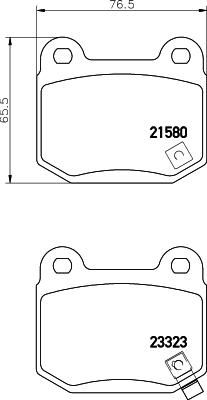 HELLA PAGID 8DB 355 010-691 - Гальмівні колодки, дискові гальма autozip.com.ua