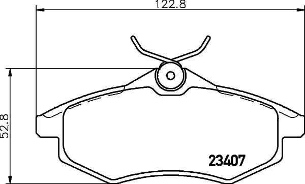 HELLA PAGID 8DB 355 010-161 - Гальмівні колодки, дискові гальма autozip.com.ua